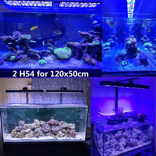 PopBloom 2x H54 WiFi Marine Aquarium LED Lights Reef Lighting for 120cm 48in 4ft - Picture 2 of 13
