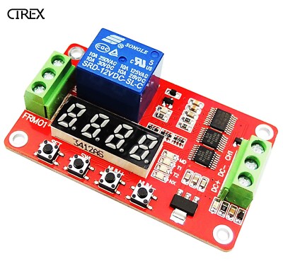 DC 12V Multifunction Delay Time Module Switch Control Relay Cycle Timer ...