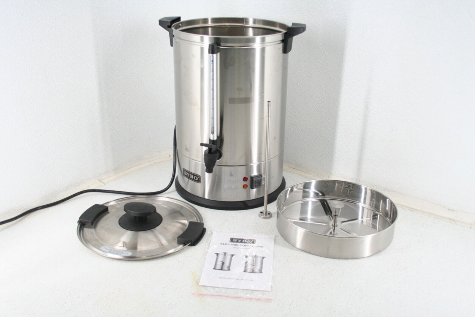 SEE NOTES SYBO SR-CP100B Commercial Grade Stainless Steel Coffee Maker Hot  Water 614552715826