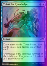 MTG Thirst for Knowledge (85/606) Kamigawa Neon Dynasty LP FOIL
