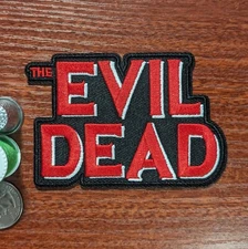 The Evil Dead Patch Horror Movies Gore Goth Embroidered Iron On Patch 4x2.5"