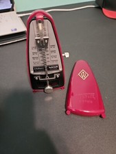 Vintage Wittner Taktell Piccolo Wind Up Plastic Ruby Metronom Germany