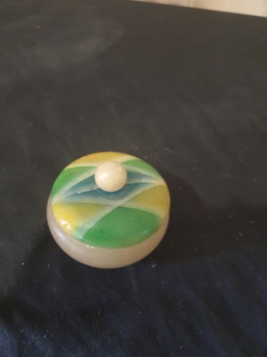 Vintage Handarbeit Alabaster St. Michael Schmuck Italien