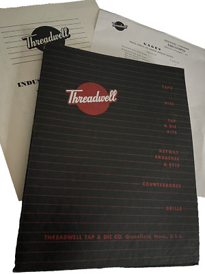 THREADWELL TAP DIE CUT 46-PAGE CATALOG 51 DRILL GAGE PRICE LISTS 1951 1952 JB56