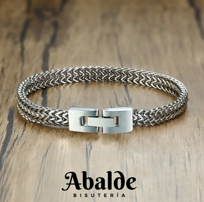Pulsera De Acero Inoxidable Tempus Para Hombre Joya Regalo Navidad Reyes