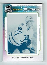 14-15 UD Upper Deck The Cup Petter Granberg 1/1 Printing Plate Rookie