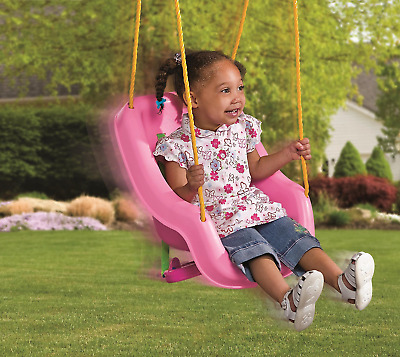 Snug N Secure Swing Seat Hanging Chair, Baby Outdoor Swing Seat Pink