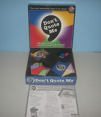2007 Wiggles 3D Don't Quote Me: Deluxe Edition Trivia Party Game