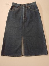 True Vintage Orange Tab Levi's Denim Midi Skirt Talon 42 U.S.A Made 27" Waist