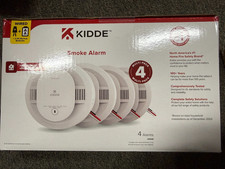 Kidde 4 Pack Smoke Alarm 20SAR, Hardwired Int...