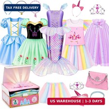 Meland Princess Dress Up Trunk for Girls 3-8, Toys Gift Set for Holidays