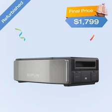 EcoFlow DELTA Pro Ultra Power Station Smart Extra Battery, Certified Refurbished