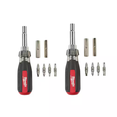 #ad 13 In 1 Multi Tip Cushion Grip Screwdriver with Schrader Bit 2 Pack $39.85