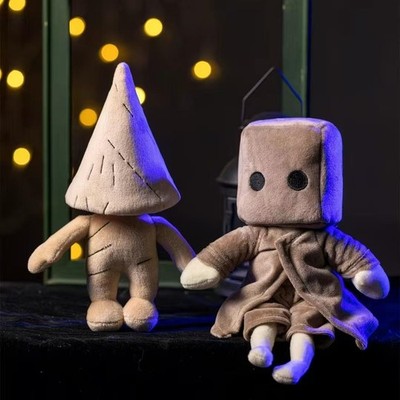 2 Pcs 30cm Lifelike Little Nightmares 2 Plush Toy Adorable Six Figure Collection