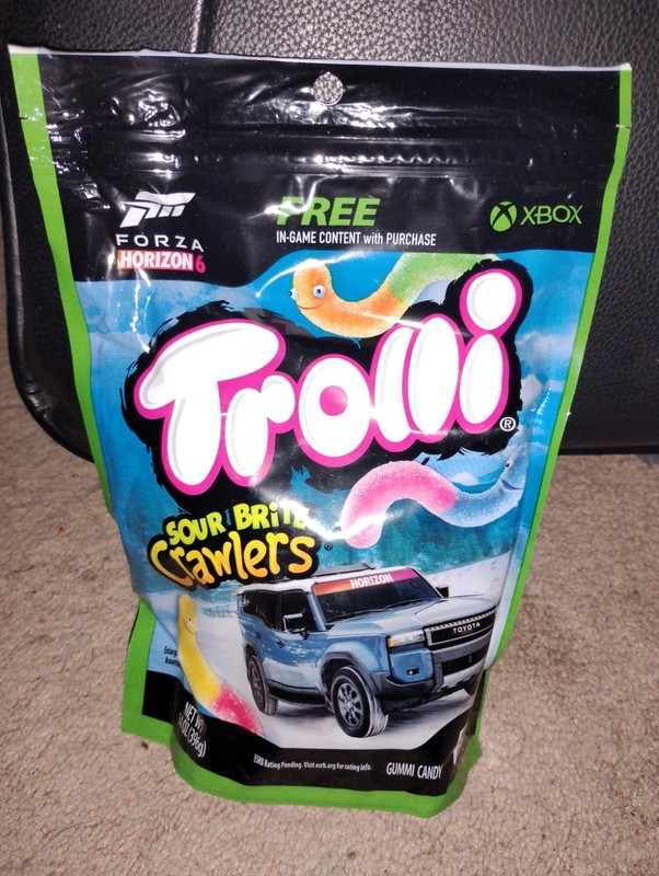 Trolli Sour Brite Crawlers Gummy Candy! Promotion The Game Forza Horizon 14 Oz. 