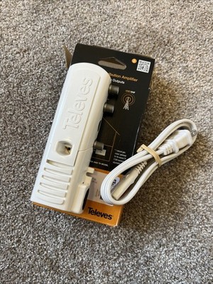 Televes Domestic Antenna SIGNAL Power BOOSTER KIT Dual coax