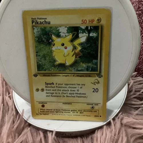 Pikachu Jungle 60/64 W Stamp NM 1ST Ed