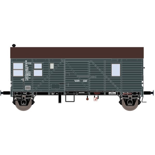 Exact-Train EX23607 H0 Packwagen Pwgs44 Bremen, Drg, Ep. Ii H0 + Neu-image