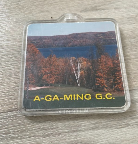 VINTAGE GOLF CLUB TAG FROM A-GA-MING G.C. Michigan CHICK HARBERT KEWADIN PGA