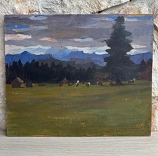 Quadro -Paesaggio- Domenico De Vanna dipinto a olio su tavola