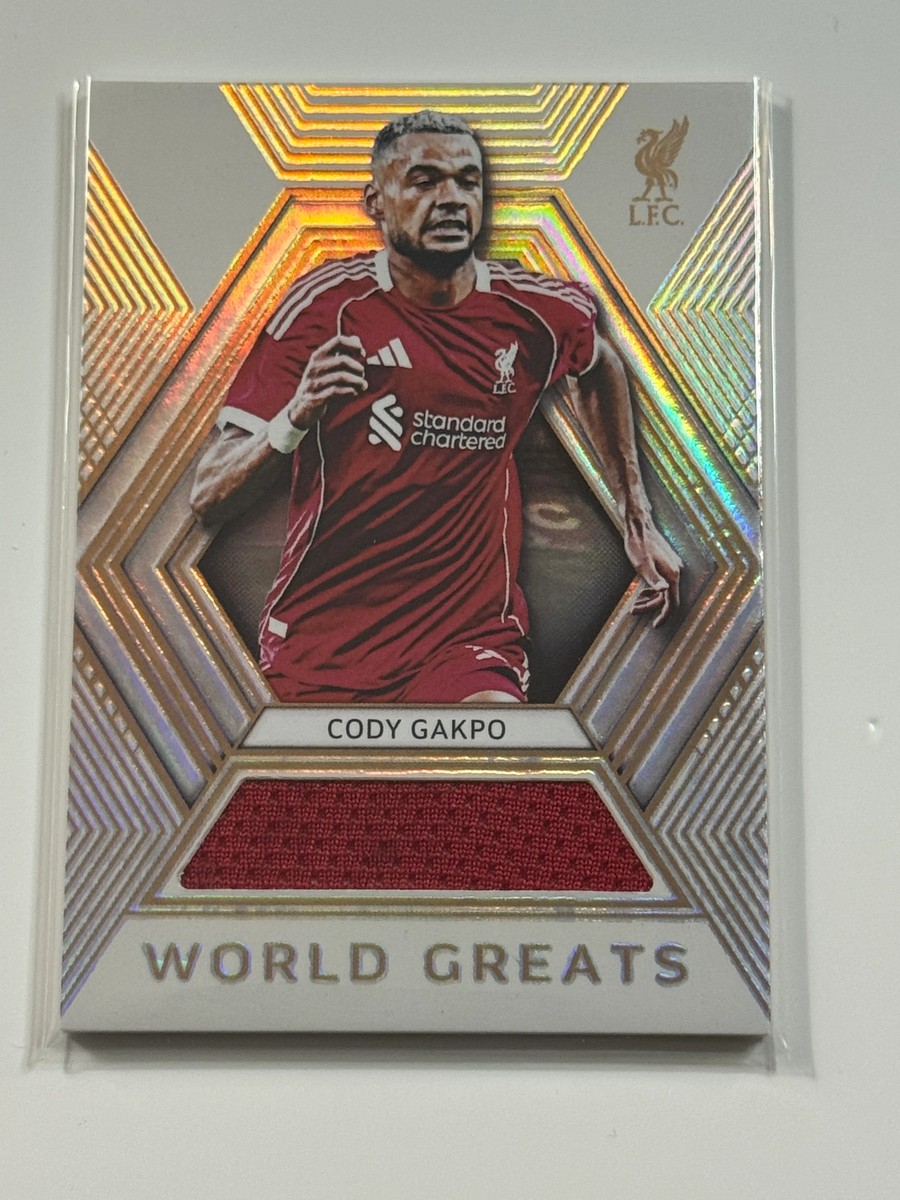 2025-26 Futera Platinum Liverpool World Greats Relic #14 Cody