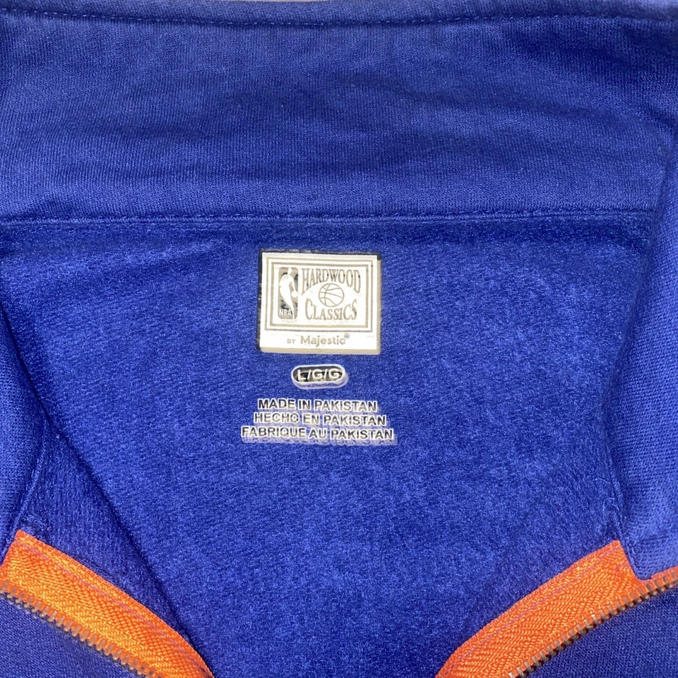 Cleveland Cavaliers Grande Majestuoso Madera Dura Clásico 1/4 Cremallera Azul/Naranja Foto 2 de 4