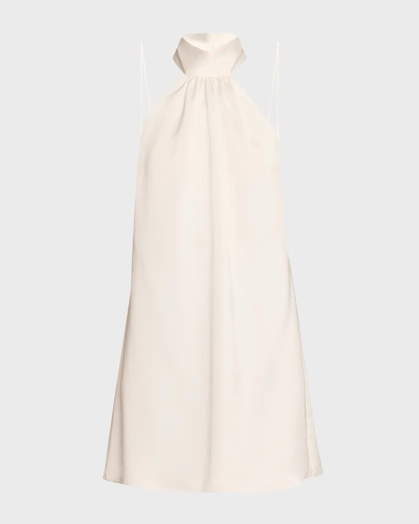 Ramy Brook Sam Ruched Halter Mini Dress Size 2