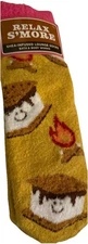 NWT WOMENS BATH & BODY WORKS SHEA INFUSED LOUNGE SOCKS-RELAX S’MORE
