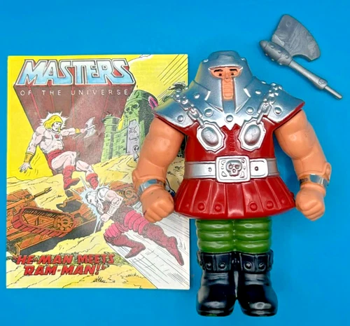 100% Complete 1982 Ram Man MOTU Masters of the Universe Vintage Figure & Comic