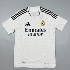 adidas men Real Madrid 2024-25 Home Authentic Soccer Jersey IX8095 Size M