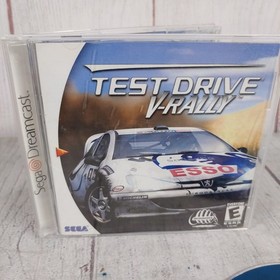CLEAN, Test Drive V-Rally SEGA Dreamcast - COMPLETE CiB w/ Manual TESTED WORKING