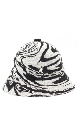 Kangol Liquify Casual K3588 Bucket Hat Black White S Knit Jacquard