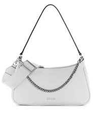 GUESS Yesenia Shoulder Bag 3 straps White Sivler