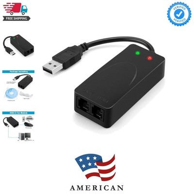 External USB 2.0 3 in 1 Data Voice Dial Up Modem 56K V.92 V.90 CX93010 Receiv...
