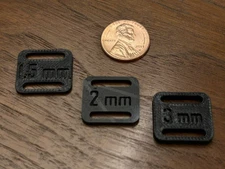 Turntable Headshell Cartridge Spacer Set, 1.5mm, 2mm, & 3mm. 3D Printed, Resin.