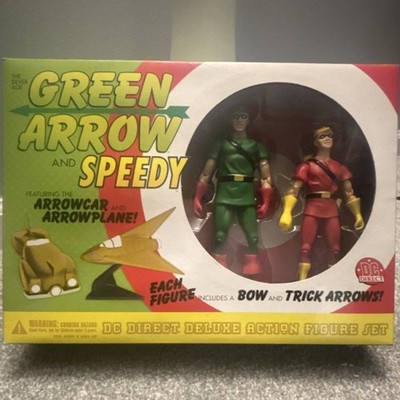 DC Direct Green Arrow & Speedy Boxed Deluxe Action Figure Set w/ Bow & Arrows