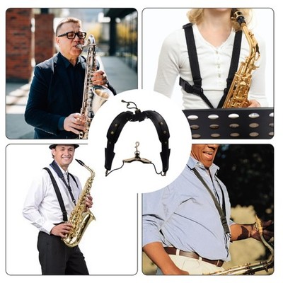 Saxophone Harness Strap Padded Saxophone Shoulder Strap Chest Strap for Beginner