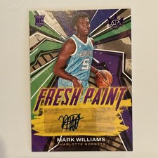2022-23 Panini Court Kings Fresh Paint RC Mark Williams auto #FP-MWC  /49