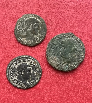 Beau lot de 3 monnaies Romaine à définir et à découvrir - Photo 1/4