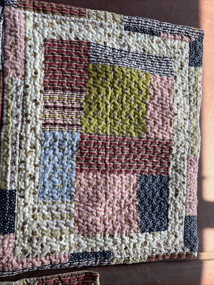 "De colección 3 fundas de almohada 29x23"" edredón retazos algodón/poliéster"  Foto 3 de 4