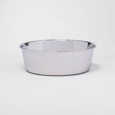 Non-Skid Stainless Steel Dog Bowl - 12 cups