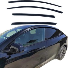 Tesla Model Y Rain Guards Window Visors 2020-2025 4Pcs Smoke Tinted