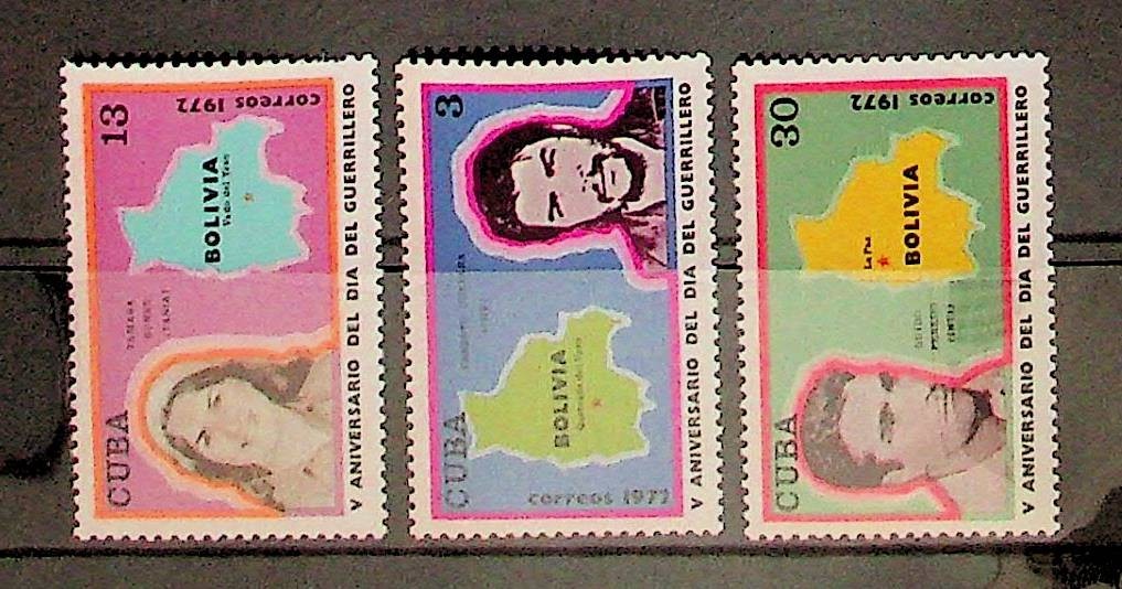 CENTRAL AMERICA Sc 1738-40 NH ISSUE OF 1972 - MAP