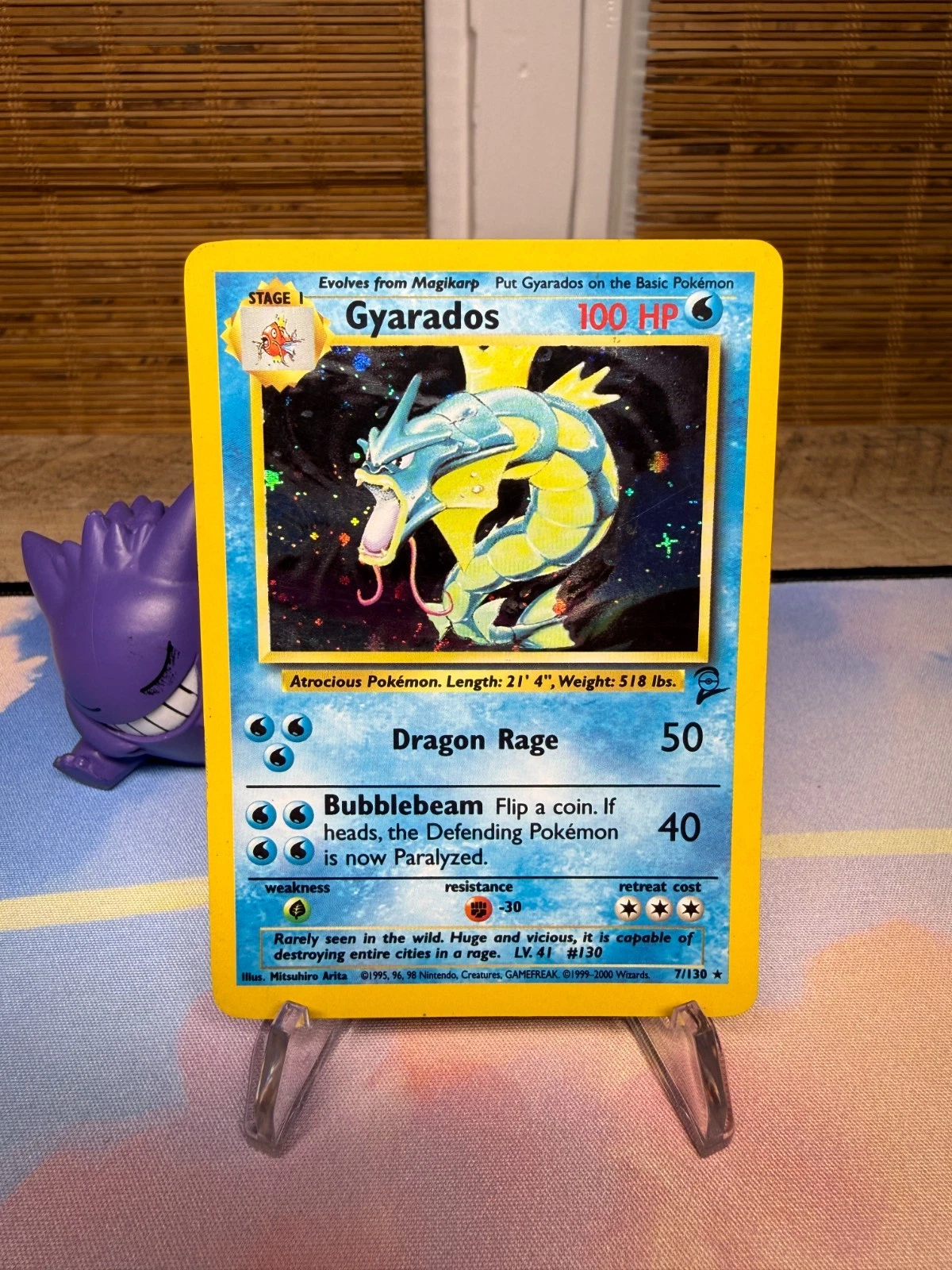 Gyarados 007/130 Base Set 2 Holo Pokemon TCG WOTC Vintage