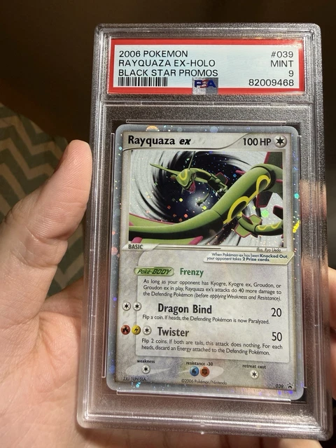 2006 Pokemon Nintendo Black Star Promos Rayquaza ex Holo #039 PSA 9 - With swirl