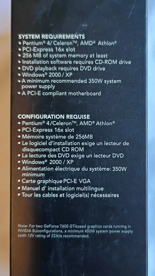 XFX GeForce 7800 GT Graphics Card PCI Express Dual DVI HDTV Output - Image 4 of 4