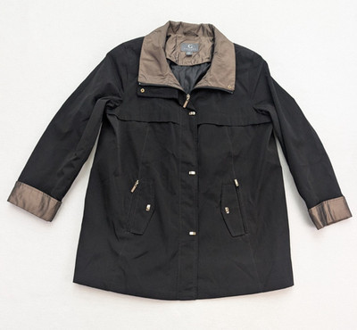 Gallery Women's Jacket Size XLP Black Lightweight Classic