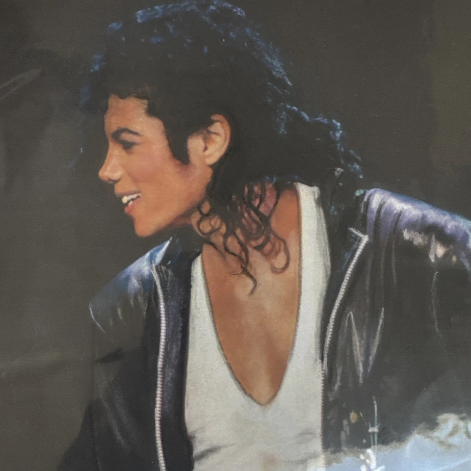 Boceto original de Michael Jackson 8x10 carbón/pasteles Foto 2 de 3