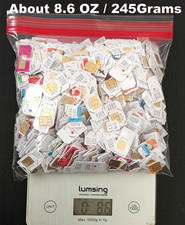 Lot Of Discarded SIM Cards For Repairing ,Activating Phone Or Gold Scarp. 8.6 OZ