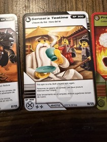 LEGO NINJAGO 9572 Spinner Set NRG Cole 9572 Golden Weapon 5 Trading Cards RARE